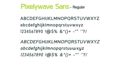 Pixelywave Sans Font Poster 6