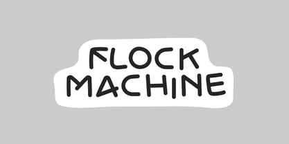 Flock Machine Font Poster 1