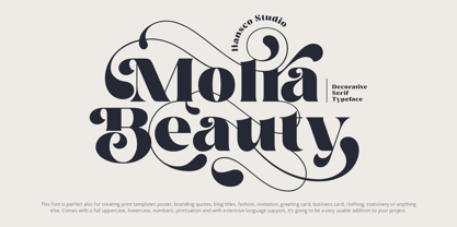 Molra Beauty Font Poster 1