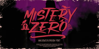 Mistery Zero Font Poster 1