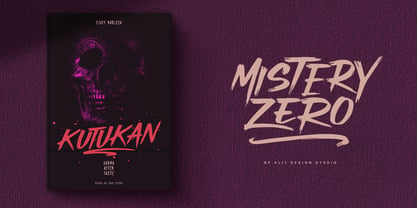 Mistery Zero Font Poster 4