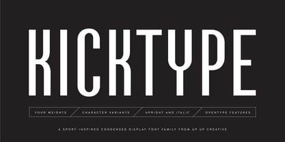 Kicktype Font Poster 1