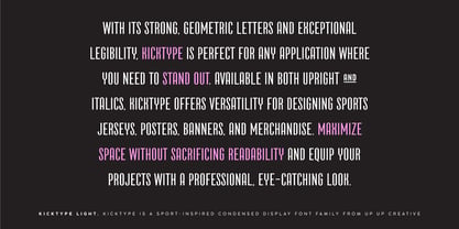 Kicktype Font Poster 4