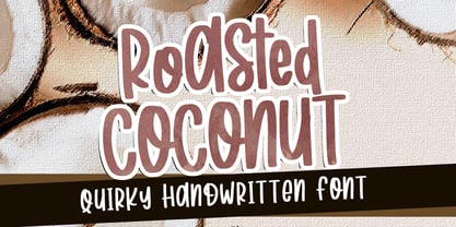 Roasted Coconut Font Poster 1