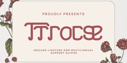 Ttrocse Font Poster 1