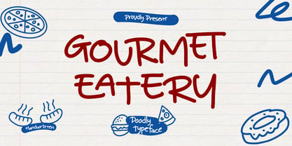 Gourmet Eatery Font Poster 1