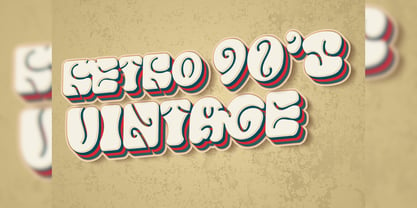 Retro Votre Font Poster 3