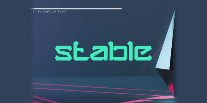 Stable Font Poster 1