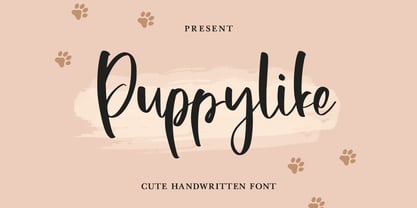 Puppylike Font Poster 1