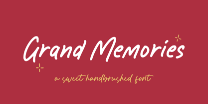 Grand Memories Font Poster 1