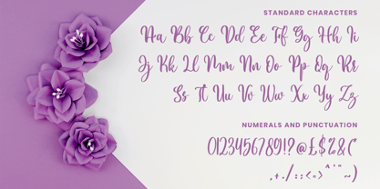 Violet Love Font Poster 10