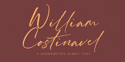 William Costinavel Font Poster 1