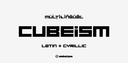 Cubeism Font Poster 1