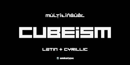 Cubeism Font Poster 12