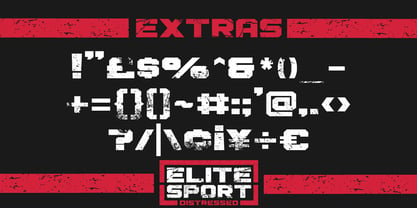 Elite Sport Distressed Font Poster 5