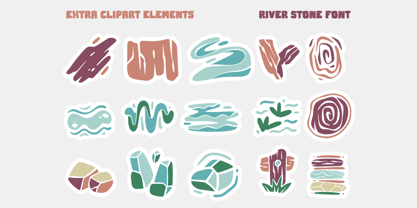 River Stone Font Poster 8