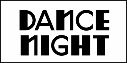 Dance Night JNL Font Poster 2