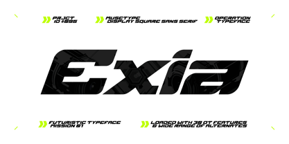 Exia Display Font Poster 1