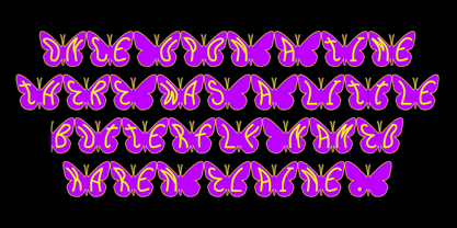 Butterfly Wingz Font Poster 4