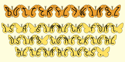 Butterfly Wingz Font Poster 1