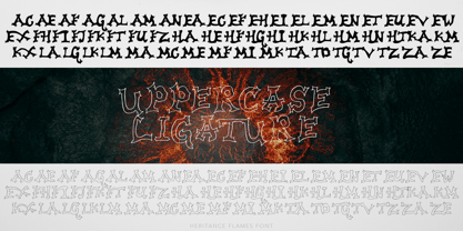 Heritance Flames Font Poster 6