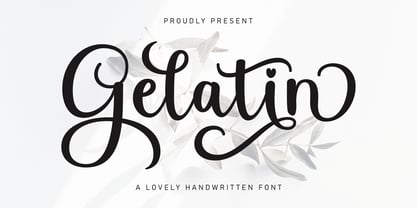 Gelatin Font Poster 1