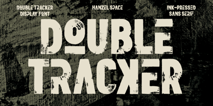 Double Tracker Font Poster 1