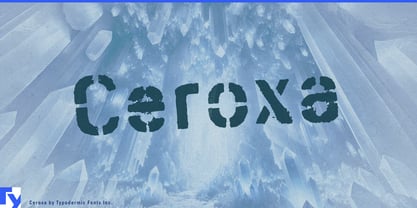 Ceroxa Font Poster 1