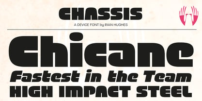 Chassis Font Poster 12