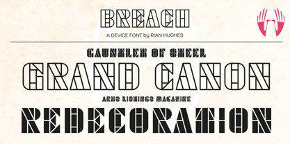 Breach Font Poster 6