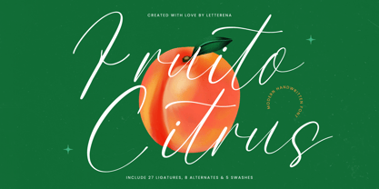 Fruito Citrus Font Poster 1