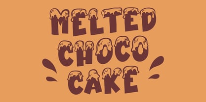 MC Choco Caramel Font Poster 2