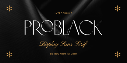 Problack Font Poster 1