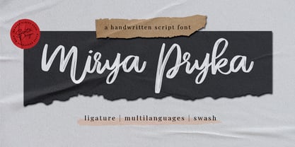 Mirya Pryka Font Poster 1