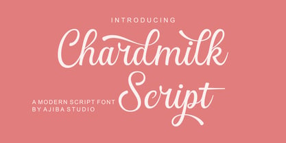 Chardmilk Script Font Poster 1