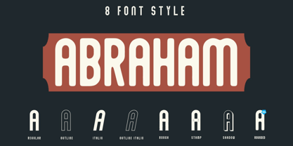 Abraham Font Poster 1