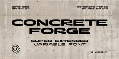 Concrete Forge Font Poster 1