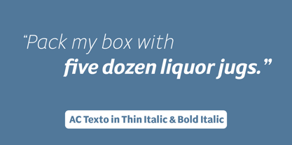 AC Texto Font Poster 6