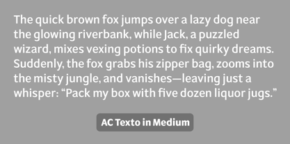AC Texto Font Poster 4
