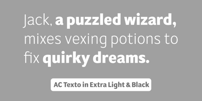 AC Texto Font Poster 8