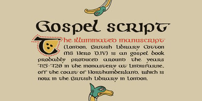 Gospel Script Fuente Póster 1