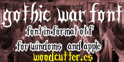 Gothic War Font Poster 5