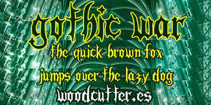 Gothic War Font Poster 2