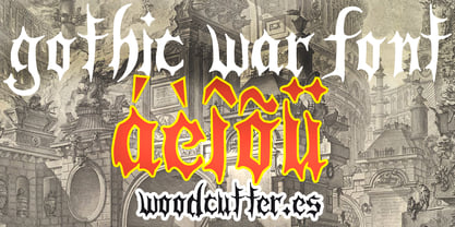 Gothic War Font Poster 4