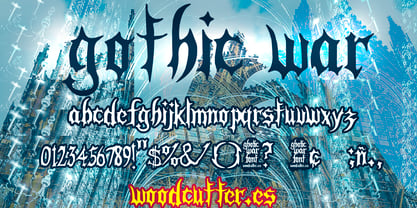 Gothic War Font Poster 3