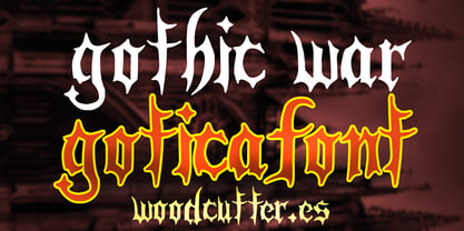 Gothic War Font Poster 1