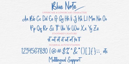 Blue Note Font Poster 5