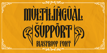 Blastroop Font Poster 14