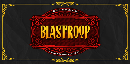 Blastroop Font Poster 1