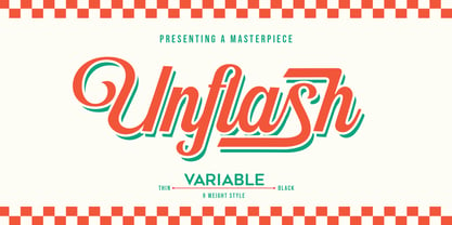 Unflash Variable Script Font Poster 1